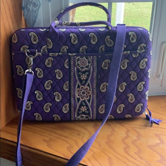 Vera Bradley Handbags - Vera Bradley purple Hard shell computer carrier